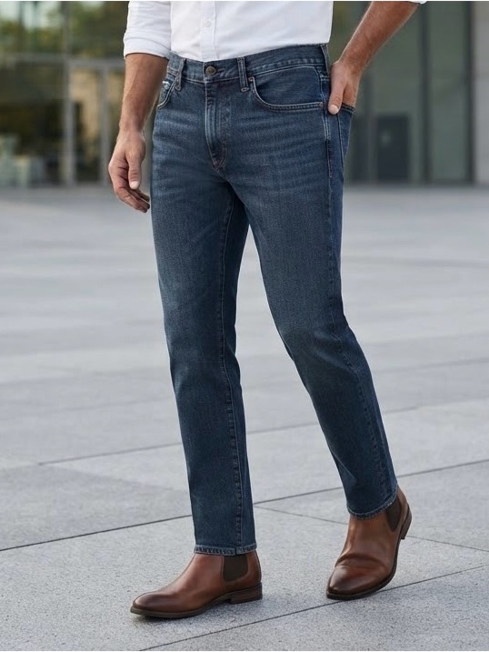 GAP Men's Dark Wash Straight Leg Denim Jeans Size 29x30